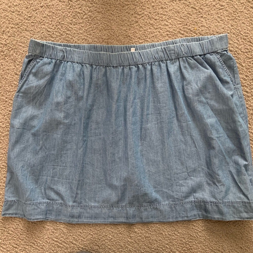 Sonoma chambray mini skirt SZ 3X